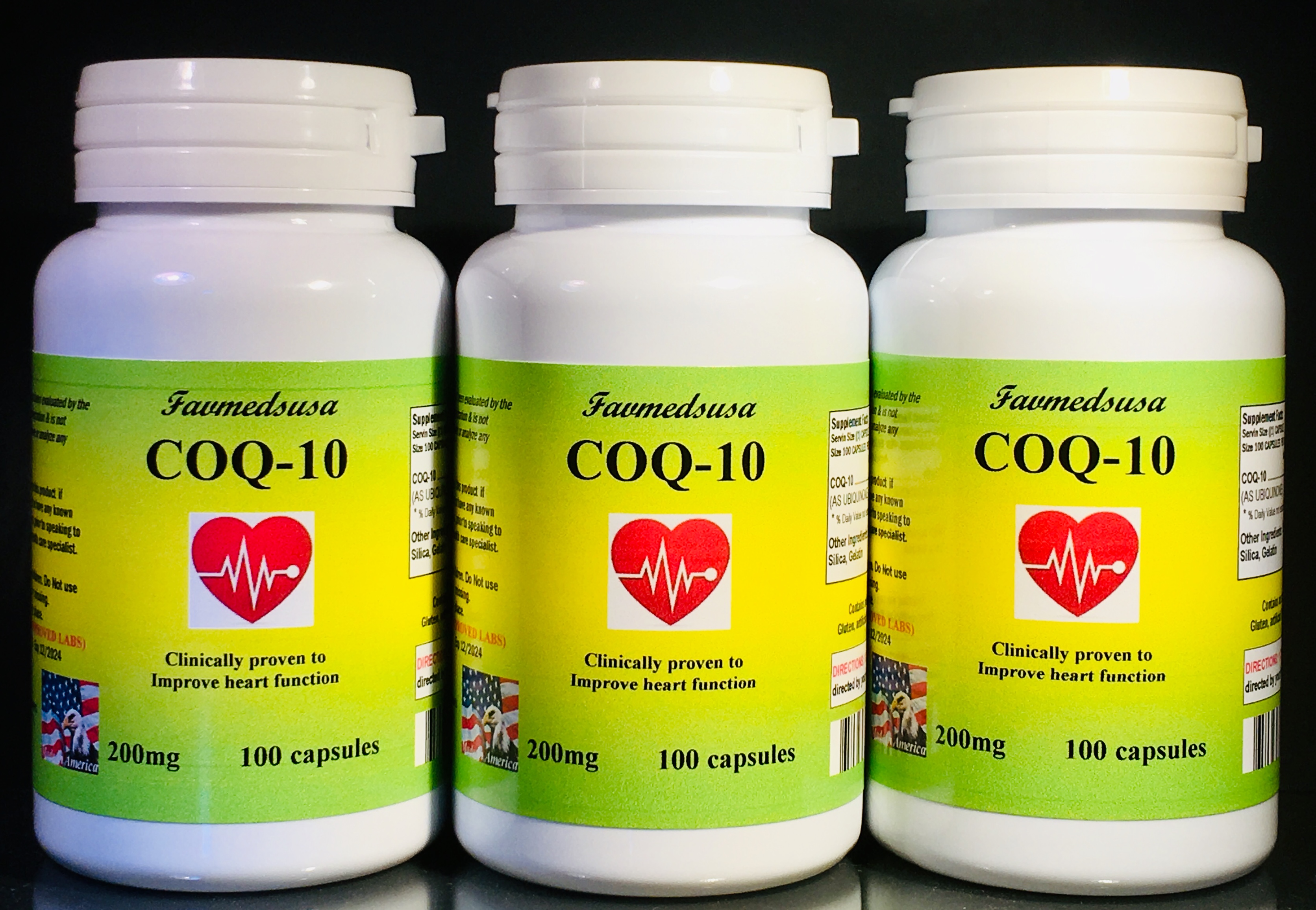 CoQ-10 200mg - 300 (3x100) capsules